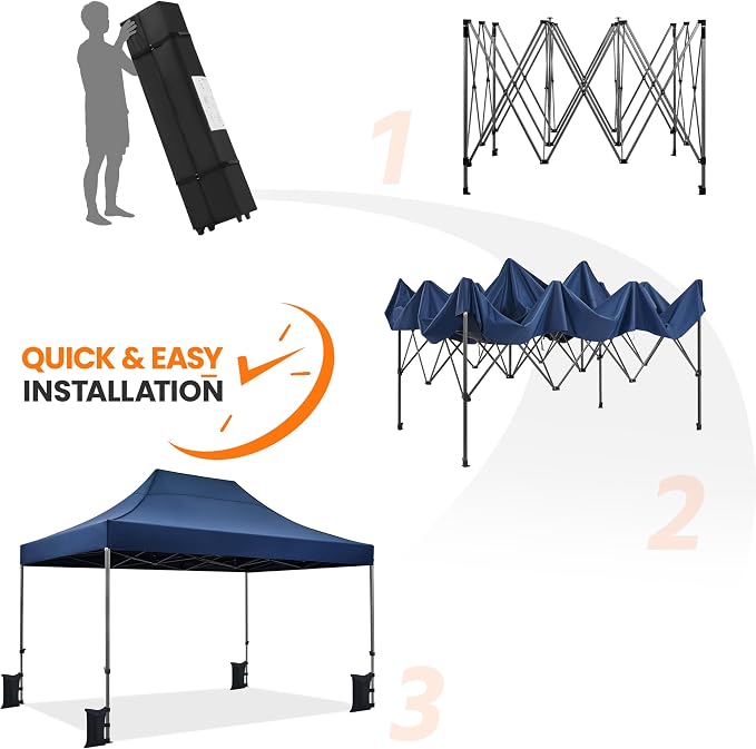 Yaheetech Heavy Duty Pop Up Canopy Tent, 10x15 Commercial Instant Shelter Tent - Image 8