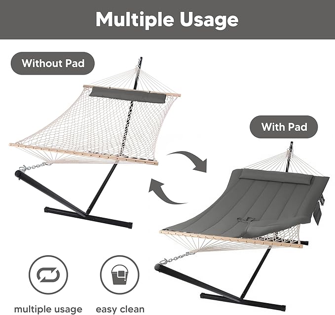 SUNCREAT Double Outdoor Hammock - Image 4