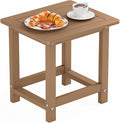 YEFU Outdoor Side Table for Patio: 16" HIPS Weather by YEFU