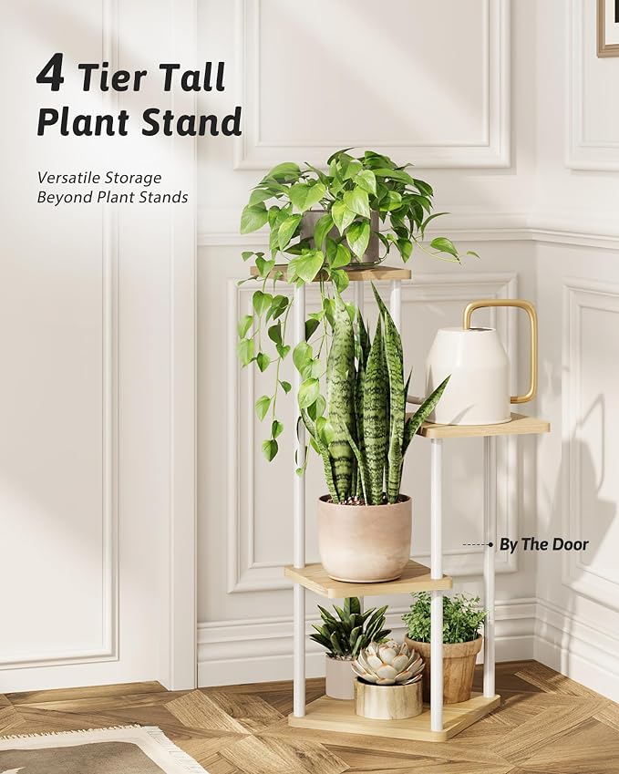 Tall Plant Stand Indoor 4 Tiered Plant Shelf - Image 5