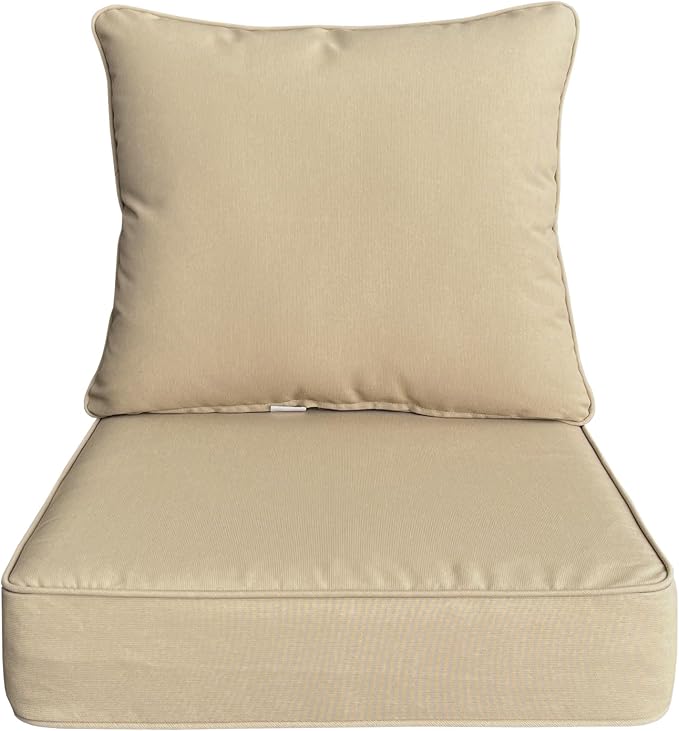 Goodgoods 24x24 inch Outdoor/Indoor Deep Seat Patio Cushion Set of 1 Resilient by Goodgoods