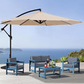 SERWALL 4 Pieces HDPE Outdoor Sofa Set by SERWALL