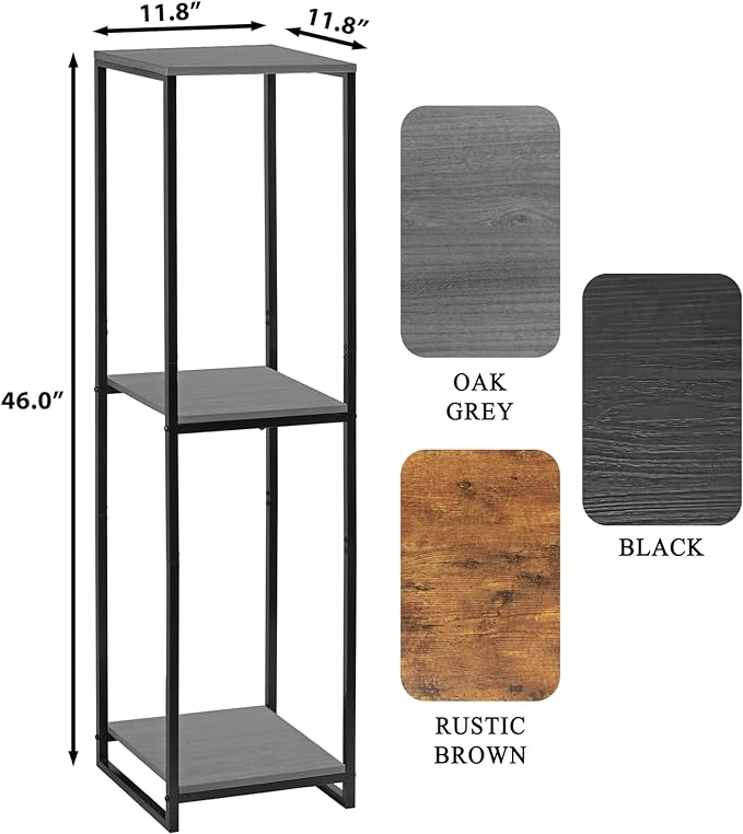 46" Tall Plant Stand Indoor, 3-Tier Modern Plant Shelf, Corner Flower Pot - Image 2
