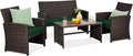 Best Choice Products 4-Piece Outdoor Wicker Patio Conversation Furniture Set by BestChoiceProducts