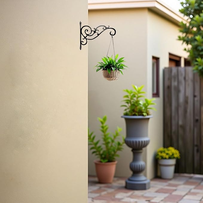 AIM & GGKK Metal Plant Hanger Hook – 2 Pack Hanging Plant Holder - Image 8