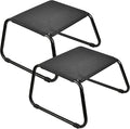 Outdoor Ottomans, Patio Foot Rest Portable Side Table Solid Steel Frame Small by Deugold