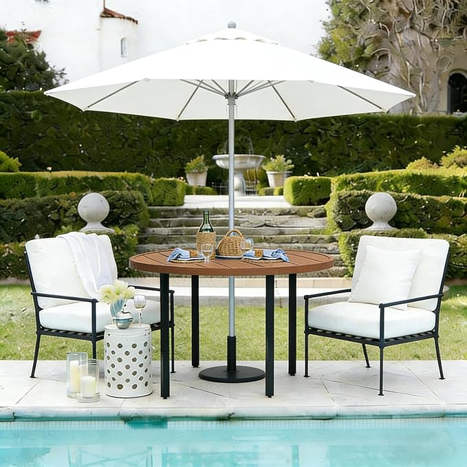 All-Weather 42" Round Outdoor Patio Table - Image 4