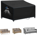 SIRUITON 3-Seat 90" W x 34" D x 32" H Garden Patio Sofa/Loveseat/Bench Cover by SIRUITON