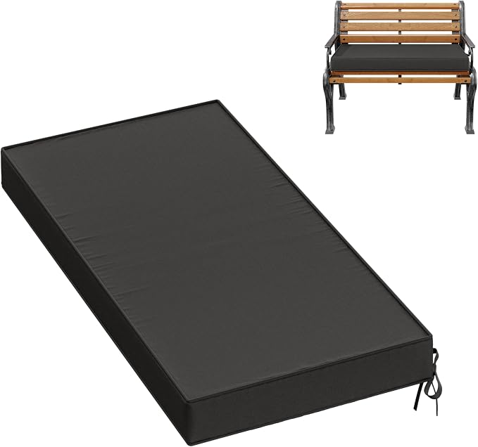 Premium Outdoor Bench Cushions for Patio Furniture 3.5inches Memory Foam Bench by Pakunoda
