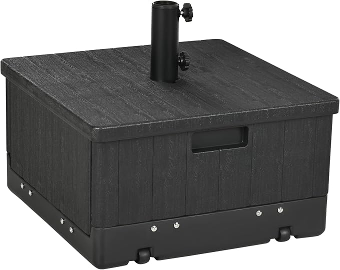 Outsunny 3-in-1 Outdoor Umbrella Base, Coffee End Table, Planter Box by Outsunny