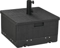 Outsunny 3-in-1 Outdoor Umbrella Base, Coffee End Table, Planter Box by Outsunny