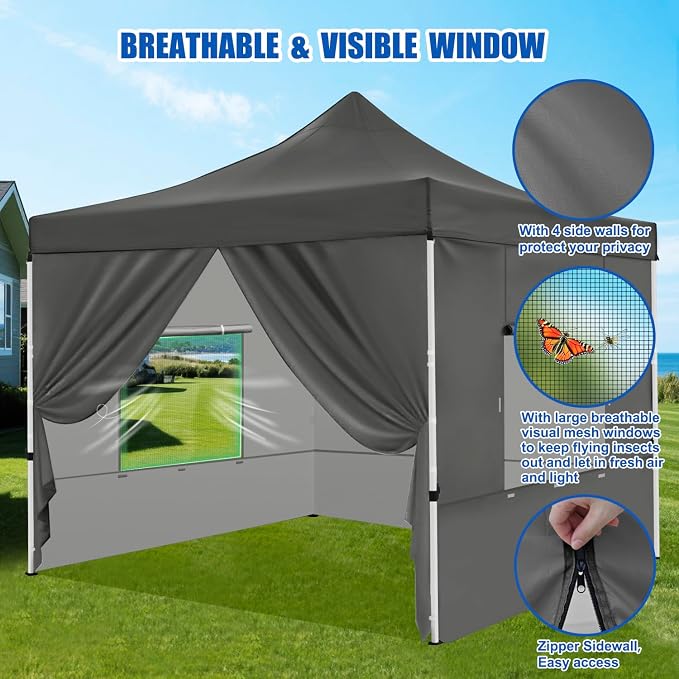 Yesker 10x10 Pop Up Canopy Tent - Image 4