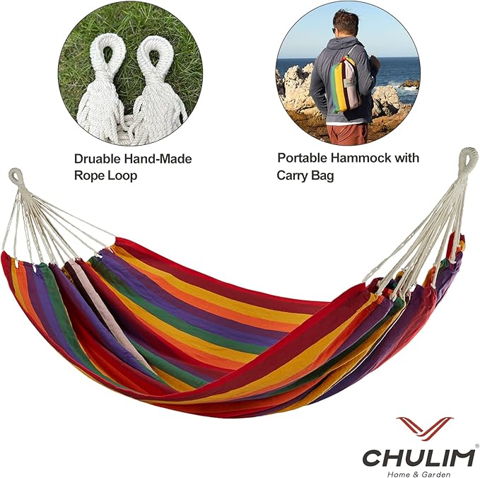 Brazilian Double Hammock with Tree Straps, Extra Large 240x160cm, 2 Persons - Image 6