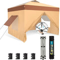 Sophia & William Canopy Tent Pop Up 10x10 ft One Person Push Set Up Canopies by SophiaWilliam