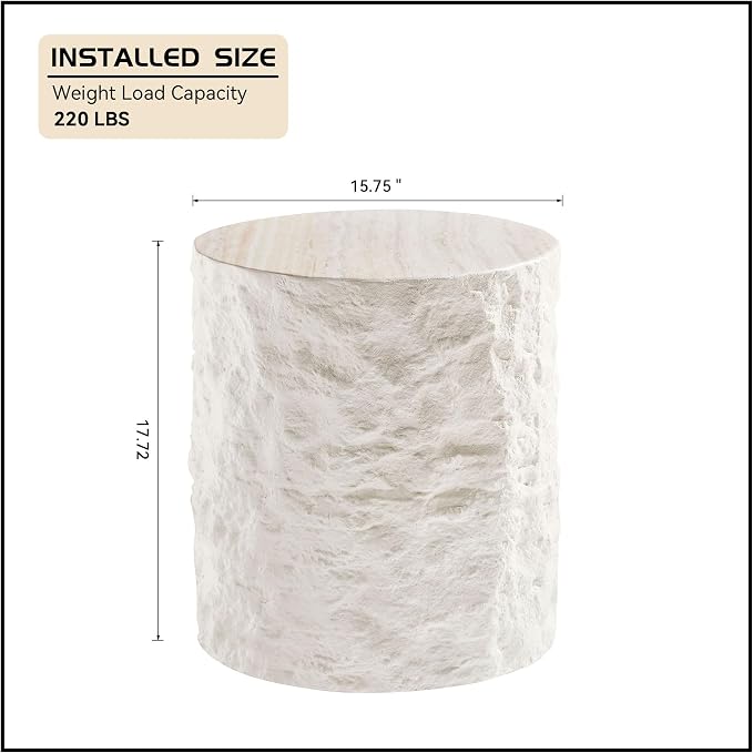 Round Side Table Small Coffee Table - Image 2