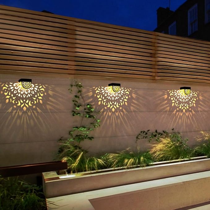 Solar Fence Lights Wall lihgts Outdoor Decorations 6 Pack Solar Step Lights - Image 9
