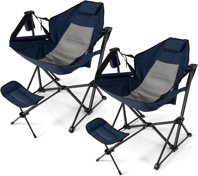 Tangkula Set of 2 Hammock Camping Chair, Portable Camp Chair by TANGKULA