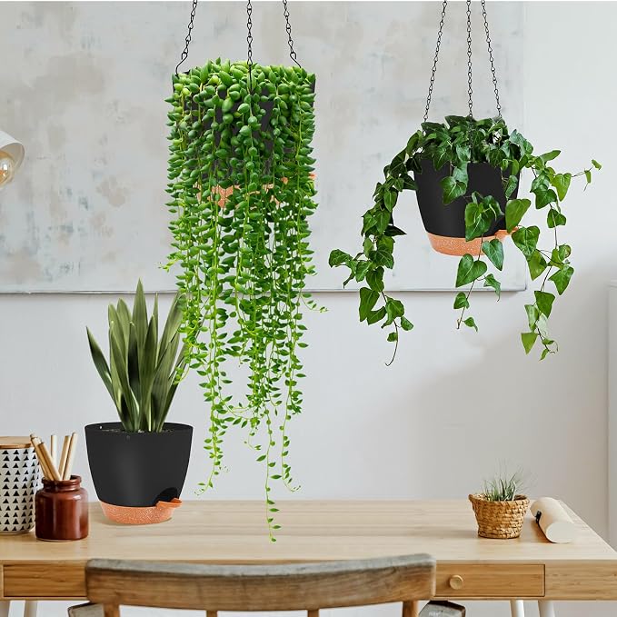 GARDIFE Hanging planters for Indoor Plants, 8 inch Hanging Planter, Self - Image 6