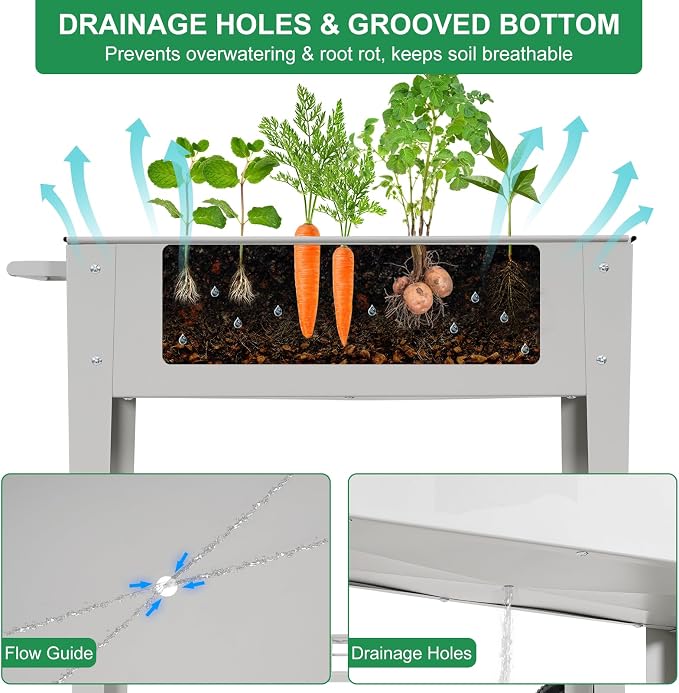 Elevated 32" Tall Raised Garden Bed - Image 5