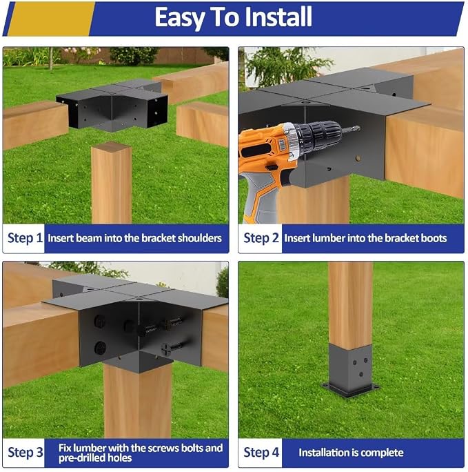 Heavy Alloy Steel Pergola Kit - Image 4