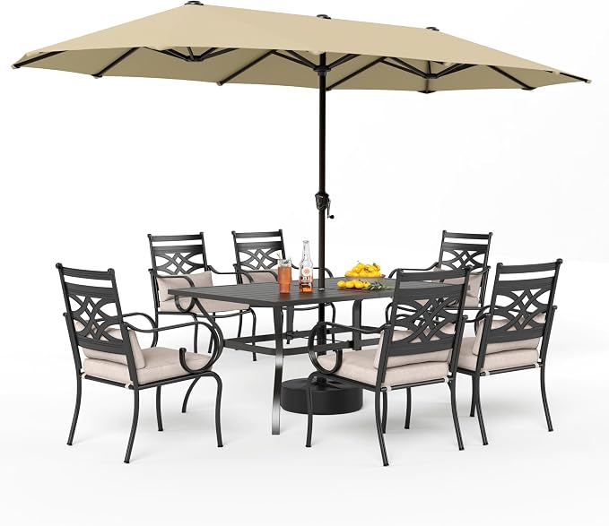 PHI VILLA Outdoor Patio Dining Set - Image 8