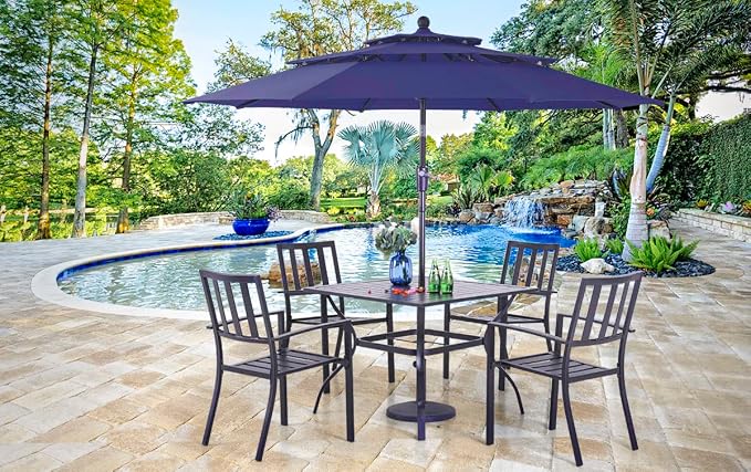 PHI VILLA 5 Piece Outdoor Dining Set - Image 6