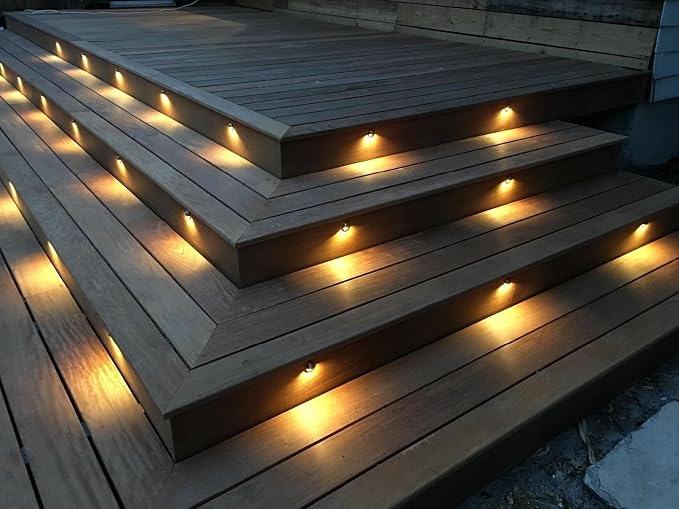 FVTLED Warm White Low Voltage LED Deck Lights kit Φ1.38 Outdoor Garden Yard - Image 2