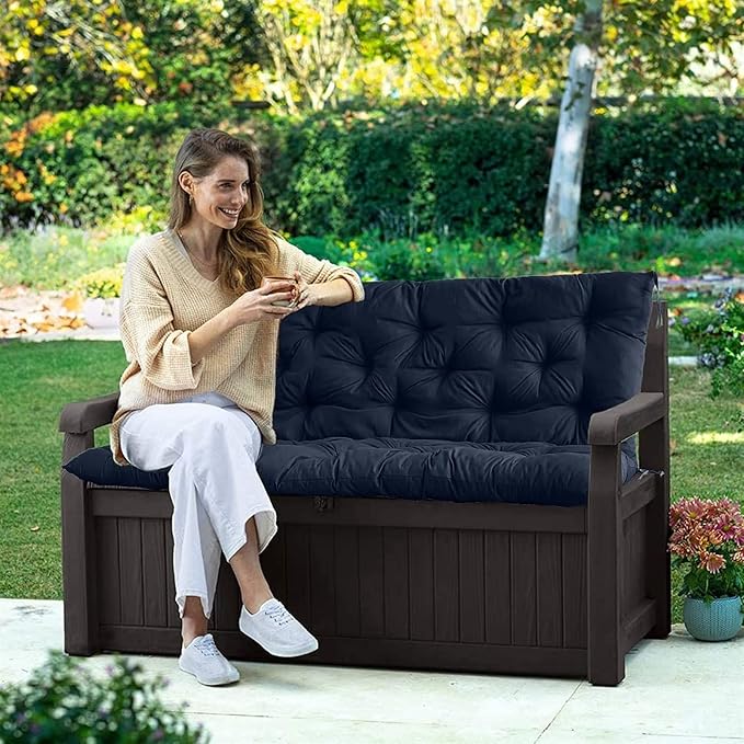 Swing Cushion Replacement Outdoor Porch Waterproof Bench Cushion 2-3 Seater - Image 5