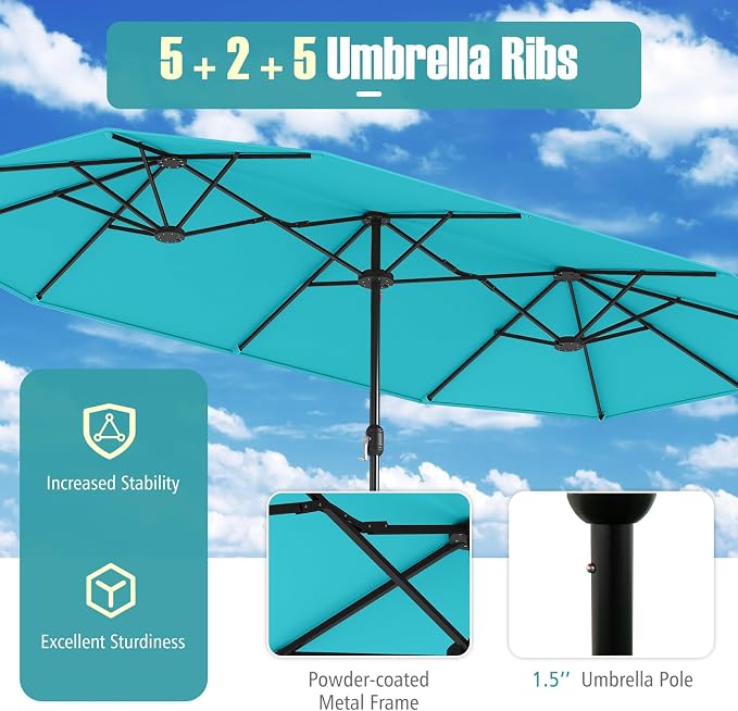 Tangkula 9 Piece Rattan Outdoor Dining Set - Image 8