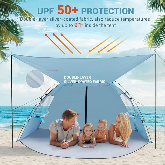 Elegear Beach Tent Sun Shelter - Image 4
