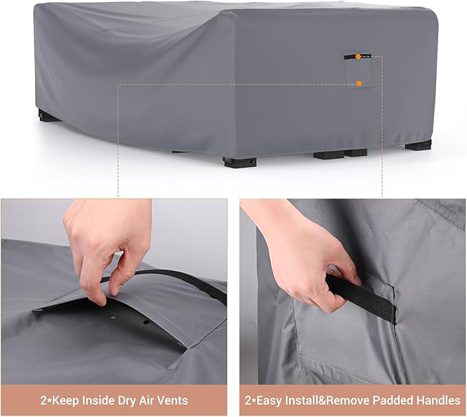Mrrihand Heavy Duty Patio Furniture Covers, Outdoor Furniture Covers Waterproof - Image 3