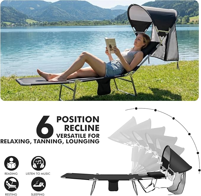 Backpack Beach Tanning Chair - Image 7