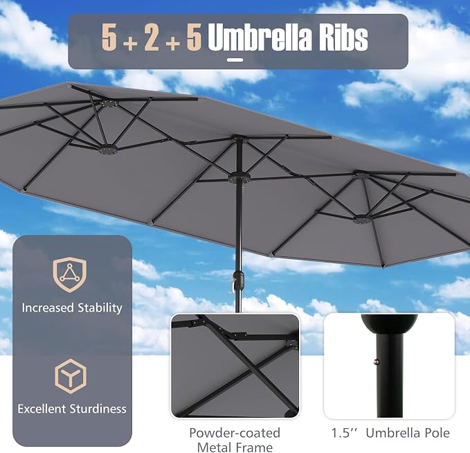 Tangkula 9 Piece Rattan Outdoor Dining Set - Image 8