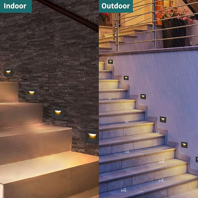 kadision 120V Dimmable LED Step Lights, 3000K/4000K/5000K Selectable, 3.5W - Image 7