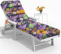 All Weather Chaise Lounge Cushions Outdoor 74.4 x 22 x 4 Inches Lounge Chair by Tycdiose