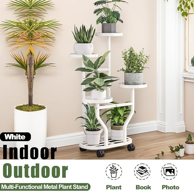 Plant Stand Indoor Outdoor 4 Tier Flower Holder - Image 5