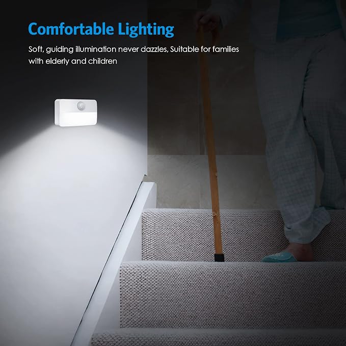 AMIR 6 Pack Mini Motion Sensor Stair Light - Image 4