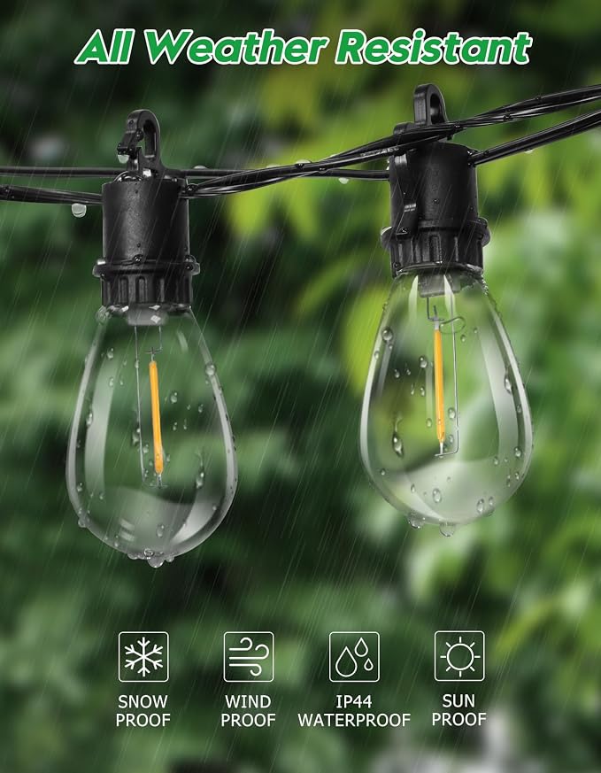 100FT Outdoor String Lights - Image 4