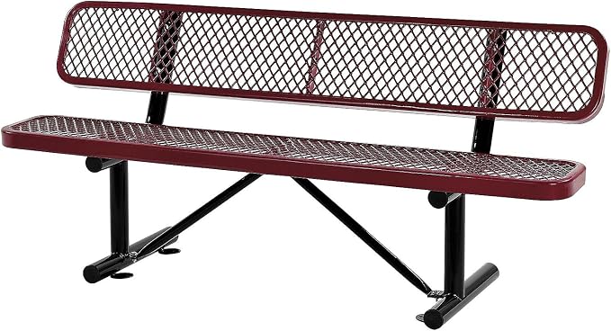 Global Industrial 6'L Heavy Duty Expanded Metal Mesh Bench by GlobalIndustrial