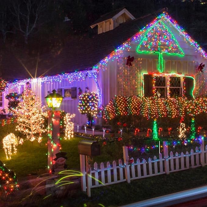 4 Pack Solar String Lights for Outside, 170 FT Total 480 LED Solar Chrismas - Image 5