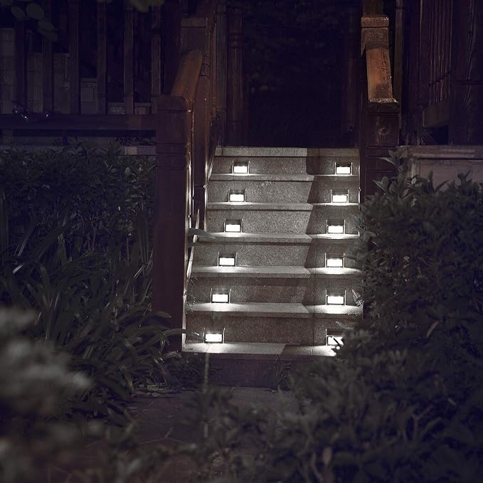 XLUX Solar Powered Lights for Deck Steps Stairs Fences Pathway Path, LED lamp - Image 6