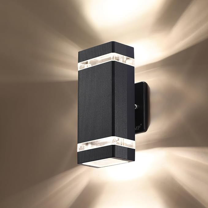 LMP LED Square Up and Down Lights Outdoor Wall Light，Body in Aluminum by LMP