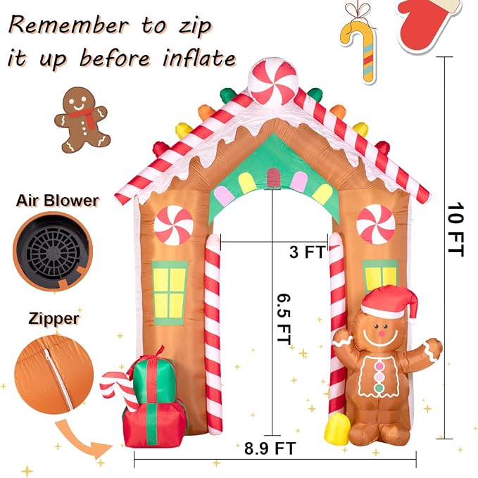 Hioasis 10 FT Christmas Inflatable Decorations - Image 6