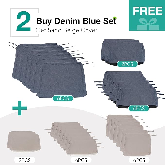 Patiorama 8 Piece Wicker Patio Furniture Set - Image 8