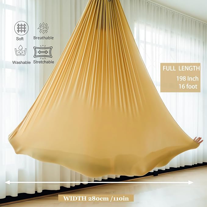 F.Life Aerial Silk Yoga Hammock & Swing - Image 2