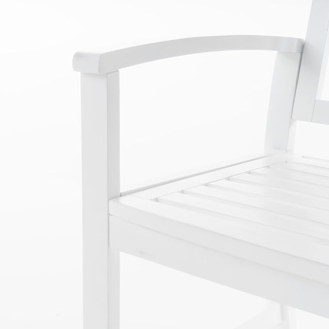 Christopher Knight Home Loja Outdoor Acacia Wood Bench, Pu White - Image 6