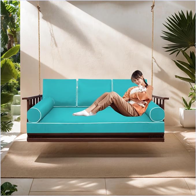 Patio Twin daybed Cover, for Outside Porch Swing Mattress Bolster Cushion - Image 6