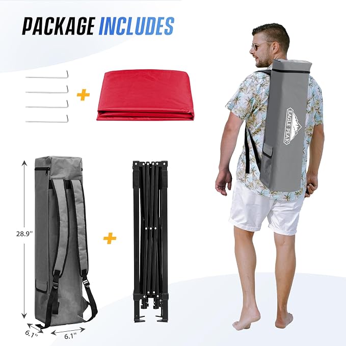 EAGLE PEAK 8x8 Pop Up Canopy Tent - Image 9