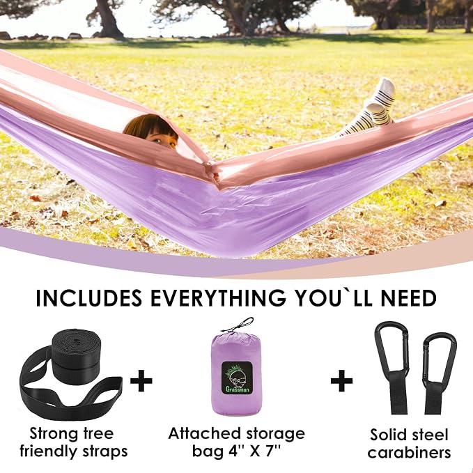 GRASSMAN Kids Hammock-Small Camping hammocks, Portable Camping Gear - Image 8