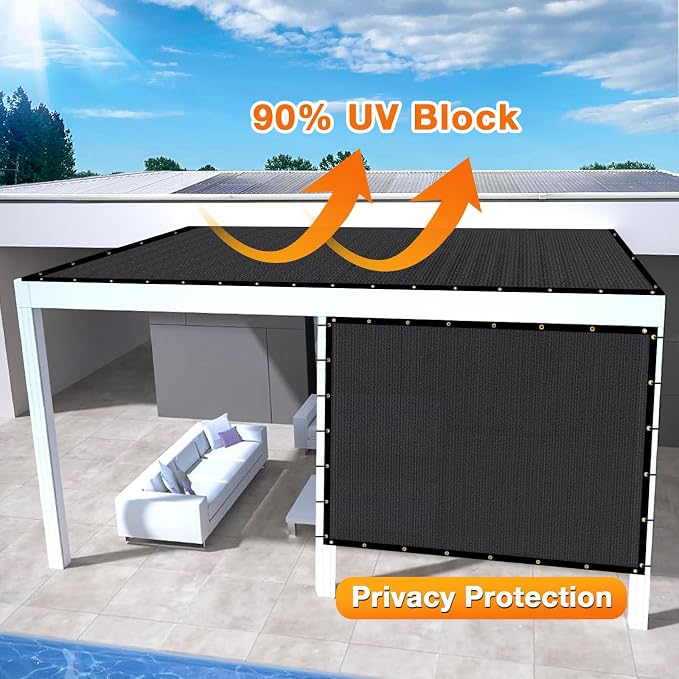 Artpuch Outdoor Pergola Shade Cover 9x12 FT Sun Shade Cloth - Image 3
